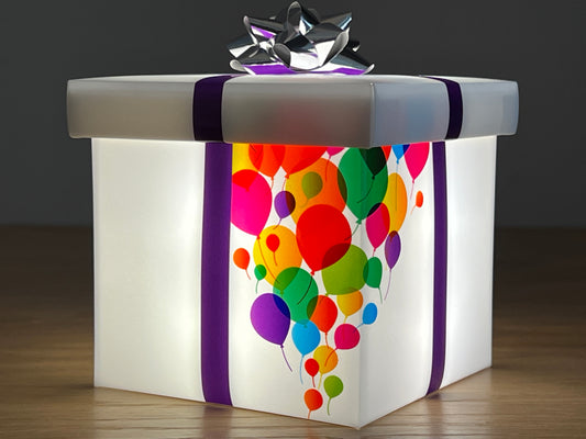 Boîte lumineuse carismo avec le thème festif