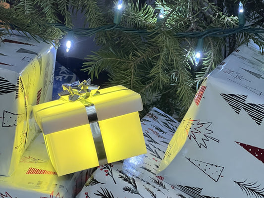 Une boîte lumineuse carismo sous le sapin