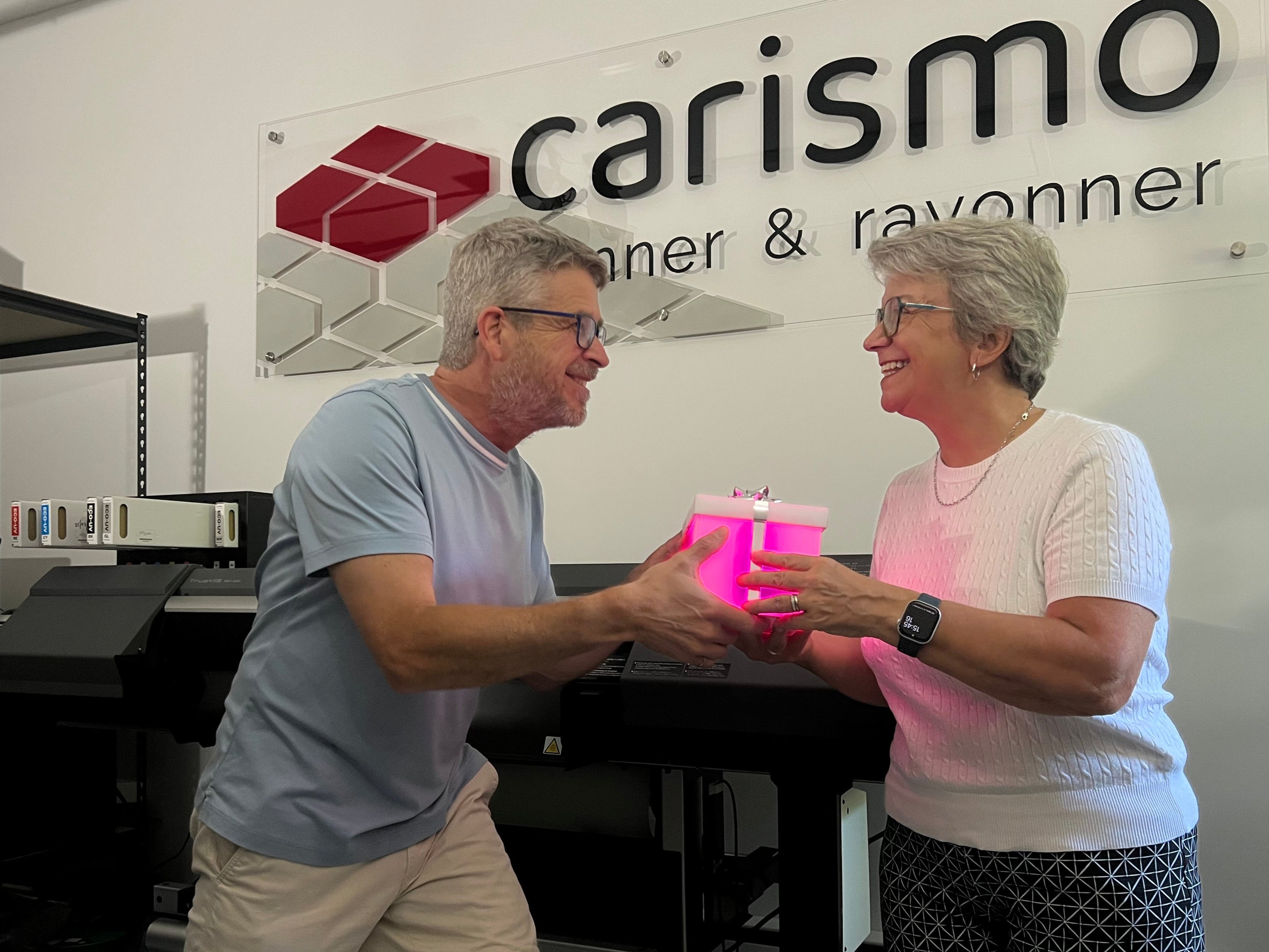 Fondateurs boite lumineuse carismo