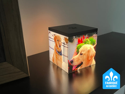 Urne lumineuse personnalisée