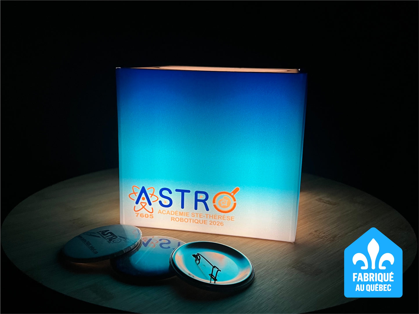 Boîte lumineuse sur mesure